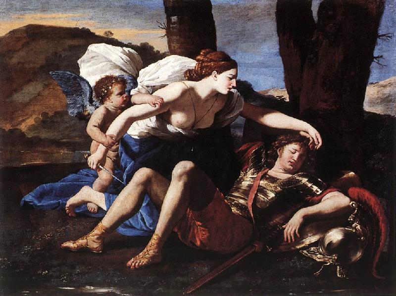 Nicolas Poussin Rinaldo and Armida 1625Oil on canvas oil painting image